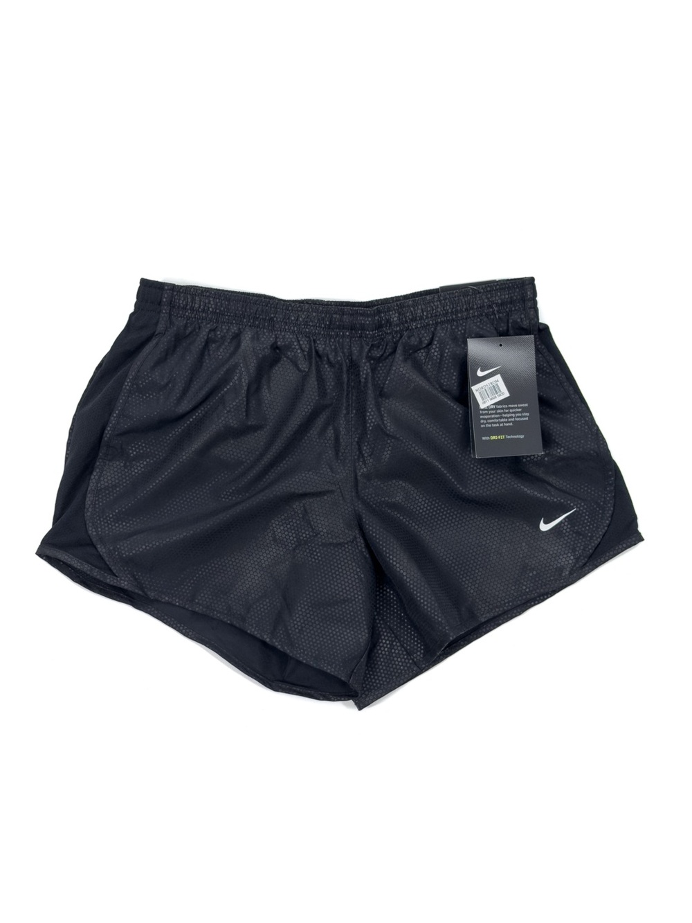 Nike Dri-FIT Girls Athletic Running Shorts Size L Breathable Liner Black NWT